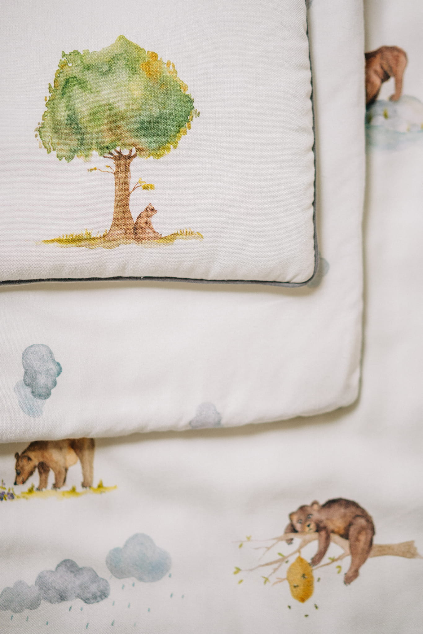 Layette Σετ Βρεφικό πάπλωμα με μαξιλαράκι Teddy day - Image 2
